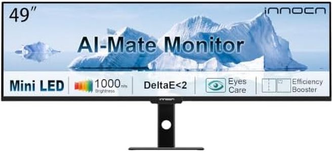 INNOCN 49" Monitor WFHD 1080P 144Hz Flat Screen Split for Productivity