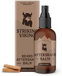 Striking Viking After Shave Balm for Men - Sandalwood Scented Post Shave Balm Men (4.0 fl. oz) Nourishing Aftershave Balm Treatment to Soothe, Hydrate, and Revitalize the Skin