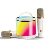 Wembley Karaoke Machine for Kids Adults with Wireless Dual Microphones Mini Portable Bluetooth Speaker & Dynamic Lights Birthday Gift Ideas Singing Toys for Girls Boys 4 5 6 7 8 9 10 Years