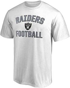 NFL Kids Youth 8-20 Officially Licensed Heart & Soul Team Color T-Shirt, Las Vegas Raiders White, Medium