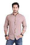 JEEVAAN - THE PERFECT FASHION Men's Cotton Blend Regular Fit Full Sleeve Casual Shirt (in, Alpha, 2XL, Light Beige)