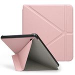 Tenano Kobo Libra Colour Case (Model: N428, 2024 Release), Origami Cover with Auto Sleep/Wake - Rose Gold