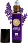 Organic Lavender Essential Oil Roll On, Lavandula Angustifolia, 100% Pure USDA Certified Aromatherapy for Calming, Relaxation & Skin - 10 ml Roller by Silk Road Organic - Always Pure, Always Organic