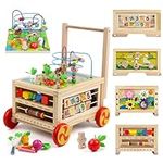 Wooden Activity Cube 7-in-1 Montess