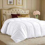 Utopia Bedding Down Alternative Comforter (Twin, White) - All Season Comforter - Plush Siliconized Fiberfill Duvet Insert - Box Stitched