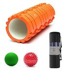 Bodylastics 60cms Foam Roller for Deep Tissue Massage, Relief from Sore Muscles Pain, Pre & Post Exercise Fitness Workout Sessions