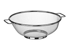 Premier Housewares 806512 Sieve with Handles, Stainless Steel Silver H10 x W30 x D25cm