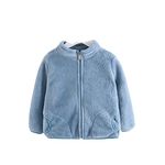 MOMISY Polyester Baby Boy & Girls Sweater Jacket Front Open Cardigan (2 To 3 Years, Sky Blue)