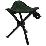 EXSESON Folding Tripod Stool Portable Three Leg Fishing Stool for Outdoor Camping (Multi Color)