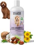 4-in-1 Lavender & Chamomile Dog Shampoo Dog Shampoo, Conditioner & Detangler - Best Shampoo for Goldendoodles, Poodles & Doodles - for Matted Pet Hair - Made in The USA, 16OZ [Non-Organic]