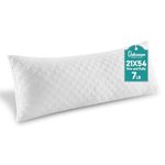 Oubonun Premium Adjustable Loft Quilted Body Pillows - Hypoallergenic Fluffy Long Pillow - Quality Plush Pillow - Down Alternative Pillow - Head Support Pillow - 21"x54"