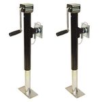 leisure MART 2 x Side winder trailer lift and support jacks with swivel mounting plates 1265kg Pt no. LMX2174