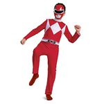 DISGUISE 115669K Superhero Red Power Rangers Costume Kids, Medium