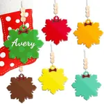 Honitra Name Tags for Christmas Stockings, Acrylic Christmas Stocking Name Tags, 6 Pcs Snowflake Name Tags for Christmas Stockings，Personalized Christmas Stocking Name Tags for Christmas Decor