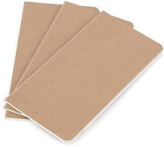 Wanderings Traveler's Notebook Inserts - Blank Paper - Set of 3 Notebook Journal Refills for Leather Travel Journals, Diary and Planners - 8.25 x 4.25 Inch (21cm x 11cm)