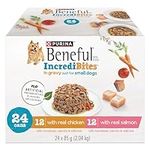 Beneful Incredibites Wet Dog Food for Small Dogs, Real Chicken & Salmon in Gravy Variety Pack - 85 g Can (24 Pack)