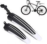 Bike Mudguard Set Bicycle Fender Mountain Front & Rear Mud Guard Universal Mudguard Bike Cycling Tires Fenders Full Cover Thicken Widen Adjustable Bike Mudflap fit for 20/22/24/26 inch MTB Road Bike