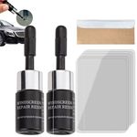 2Pcs Windshield Chip Repair Kit, Windscreen Repair Kit for Cars - DIY Glass Cracked Repair Kits with Long-Lasting Nano Fluid,All Crack Types,Automotive Windshield Tool For Fix Chips, Star Shaped Crack