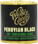 Willie's Cacao - 100% Cacao -Peruvian Black 100% Chulucanans Cacao - 180g x 6 - Raisin & Plum notes - For cooking, baking, drinks - Vegan & No Added Sugar