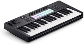 Novation Launchkey 37 [MK4] — Compact 37 Key, USB, MIDI Keyboard Controller with DAW Integration. Chord Mode, Scale Mode, 8 Drum Pads, and Arpeggiator — Includes Software Bundle for Music Production