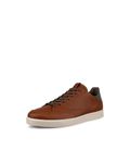 ECCO Men's Street Lite Court Sneaker, Cognac/Cognac/Dark Clay, 9-9.5