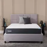 LUCID 10 Inch Memory Foam Medium Feel – Gel Infusion – Hypoallergenic Bamboo Charcoal – Breathable Cover Bed Mattress Conventional, Full, White