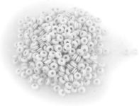 uxcell 1000 Pcs 4mm Inside Diameter Dual Side Armature Bar White Rubber Grommets