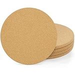 BELLE VOUS 4 Pack Round Cork Trivets - 21.6cm / 8.5 inches Diameter, 1cm / 0.39 inches Thick - Corkboard Hot Pads used for Coasters, Placemats, Kitchen Surfaces, Kettles, Pots, Pans, and Plants