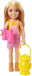 Barbie It Takes Two Doll & Accessories, Camping Playset with Owl, Sleeping Bag & Accessories, Blonde Chelsea Small Doll