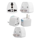 Hi-Plasst India to Australia Converter Plug Type-I (Pack of 5) Universal Travel Adapter for Australia, China, New Zealand - Cross Pins Plug Universal Input Travel Socket (10A, 250V) (2)