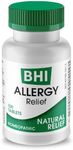 BHI Allergy Relief Multi-Symptom Natural Safe Relief of Runny Nose Sneezing Itchy Eyes & Congestion 15 Targeted Homeopathic Active Ingredients Help Calm Discomfort - 100 Tablets
