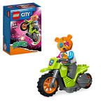 LEGO 60356 City Stuntz Bear Stunt Bike, Flywheel-Powered Motorbike Toy to Perform Jumps and Tricks, Toys for Kids, Boys & Girls Age 5 Plus, Small Gift or Extension Set