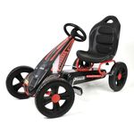 hauck Cyclone Pedal Go Kart with Adjustable Bucket Seat, 12 Inch EVA Foam Plastic Wheels, Handbrake for Rear Wheels - Ride On Toy for Kids 4-10 Years