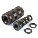 Muzzle Brake 1/2x28  5/8x24 w/ 13/16-16 Sound Sleeve Forwarder