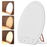 Comfytemp SAD Light Therapy Lamp, 10000 Lux Daylight Lamp with 3 Light Colors, 4 Brightness Levels, Timers, Natural Light Lamp for Seasonal Affective Disorder, Depression, Winter Light for Home Office