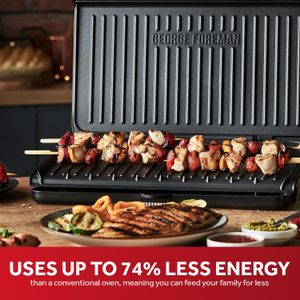 George Foreman Large Electric Grill – Black