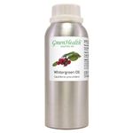 GreenHealth - Wintergreen Oil – 8 fl oz (237 ml) Aluminum Bottle w/Plug Cap – 105% Pure Essential Oil – GreenHealth