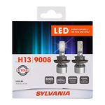 Sylvania H13 LED Powersport Headlight Bulbs for Off-Road Use or Fog Lights - 2 Pack