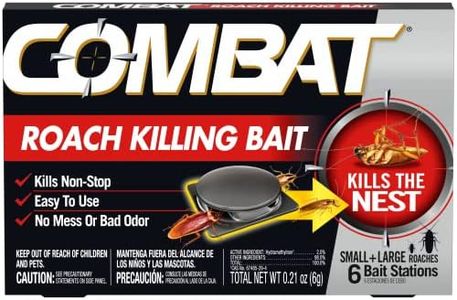 Combat Roach Killing Bait Stations for Small and Large Roaches, 6 Count (Pack of 1)