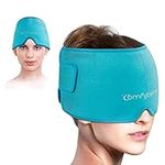 Comfytemp Migraine and Headache Relief Cap, Cold Pack with Head Wrap, Reusable and Flexible Gel Ice Pack for Head, Cold and Hot Therapy for Tension Headache, Sinus Pressure, Puffy Eyes, Stress Relief