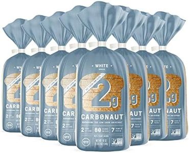 Carbonaut Low Carb Bread, Keto Bread, Keto-Certified Food, Snack, Meals, Non-GMO, Vegan Bread Pack of 8 (Low Carb White)