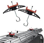 Van Ladder Clamps - Easy-Clamps - Clamp ladders for roof Rack Bars up to 55mm Wide. Built in Key Locks