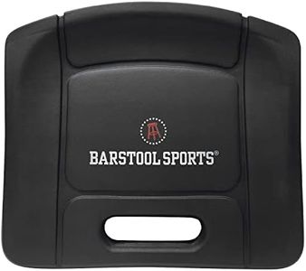 Barstool Sports Deluxe Molded Foam Stadium Seat Chair Water Resistant Sport Bleacher Cushion and Comfy Butt Pillow Long Sitting Back and Tailbone Pain Relief, Black