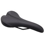 WTB Rocket Medium Steel Black E Bike Saddle, 142mm x 265mm, Thick Padding, Contoured Whale-Tail Design for Comfort & Power, Microfiber Cover, Ideal Electric Bike Saddle for Trail Riding