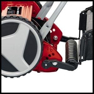 Einhell Hand Push Lawnmower – 40cm Manual Mower, 27L Grass Box, 4 Heights