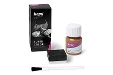 Dye Paint For Leather Shoes And Bags With Sponge And Brush, Kaps Super Color, 70 Colours, 25ml - 0.85 fl. Oz., 109 - Gazelle