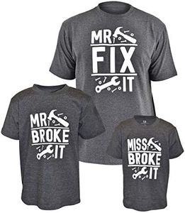 Unique Baby Fathers Day Daddy and Me Shirts Mr Fix It, Boy Shirt, 3T