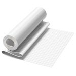 White Permanent Vinyl Compatible with Cricut Silhouette, 12" x 15FT White Vinyl for Cricut, Outdoor Waterproofed Weather Adhesive Viny Rolls