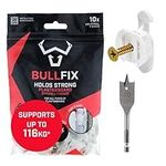 Bullfix Universal Heavy Duty Plasterboard Fixings - Starter 10 Pack, Drywall Anchor, Wall Plug Alternative for Dot & Dab, Plasterboard Wall Plugs, Stud Wall & Hollow Cavity Wall Anchor Kit with Screws