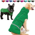 Doglay Dog Coat, Waterproof Dog Jacket Pet Winter Coat for Cold Weather with Thicken Furry Collar, Reflective Puppy Winter Jacket Warm Fleece Lining for Small Medium Large Pets